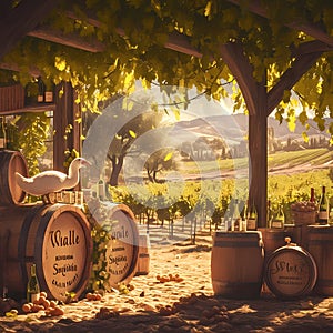 Charming Vineyard Scenery with Befuddled Goose Guide