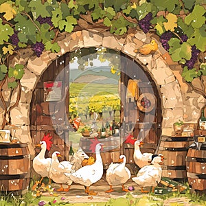 Charming Vineyard Tour with Goose Guide