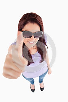 Charming Woman with sunglasses