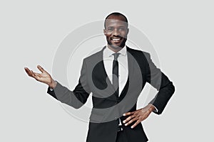 Charming young African man in formalwear