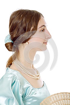 Charming young victorian lady