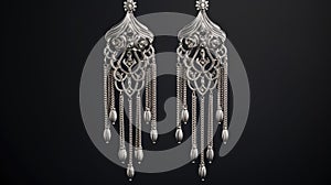 charms silver earrings photo