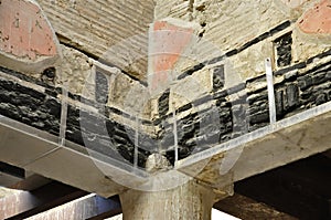 Charred Wood Beam in Herculaneum