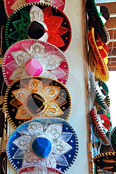 Charro Mexican mariachi colorful hats