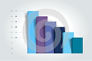 Chart, column graph, infographic element
