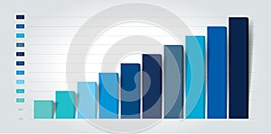 Chart, column graph, infographic element