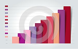 Chart, column graph, infographic element