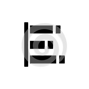 Chart column icon. Simple business performance icons for ui and ux, website or mobile application