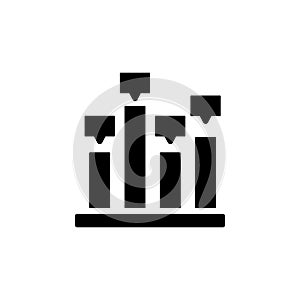 Chart column icon. Simple business performance icons for ui and ux, website or mobile application