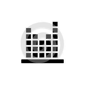 Chart column icon. Simple business performance icons for ui and ux, website or mobile application