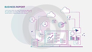 chart document data report concept for business statistics, investment analysis, planning research and finance audit accounting