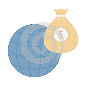 Chart flat vector icon which can easily modify or edit