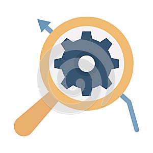 Chart flat vector icon which can easily modify or edit