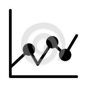 Chart  glyph flat icon