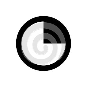 Chart icon symbol vector image isolated on the white background