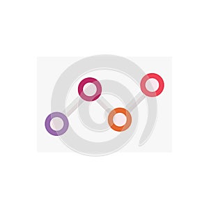 Chart vector flat colour icon