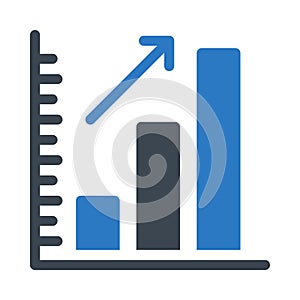 Chart vector glyph color icon