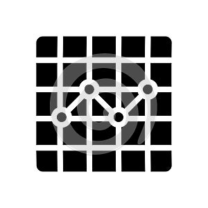 Chart vector glyph flat icon