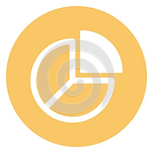 Chart infographic, circle chart  Isolated Vector Icon that can be easily modified or edit