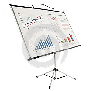 Chart isolated on transparent background