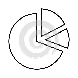Chart Line Vector Icon which can easily modify