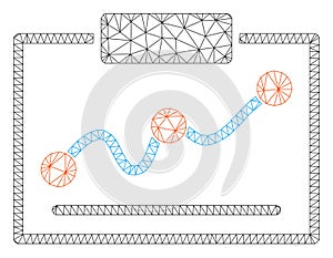 Chart Polygonal Frame Vector Mesh Illustration