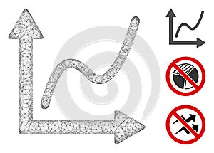 Chart Polygonal Web Vector Mesh Illustration