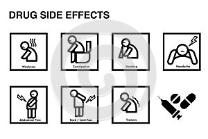Drug Side Effects Symptom icon