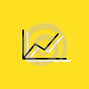 Chart simple vector icon illustration