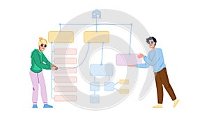 chart sitemap vector