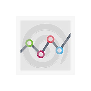 Chart vector flat colour icon