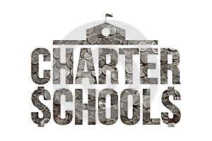 Charter Schools Profit from Public Education Funds, Nickels Concept photo