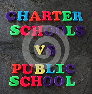 Charter vs Public school concept