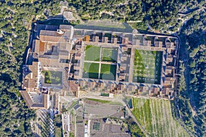 Charterhouse of Montealegre in Badalona, province of Barcelona Spain