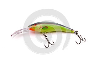 Chartreuse Minnow Crankbait