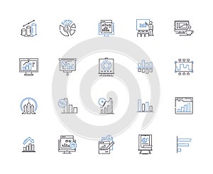 Charts and diagrams outline icons collection. Charts, Diagrams, Graphs, Maps, Plots, Figures, Tables vector and photo
