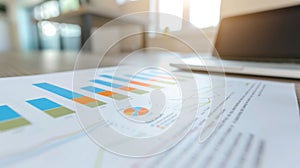 Charts and Document Analysis.AI generated image