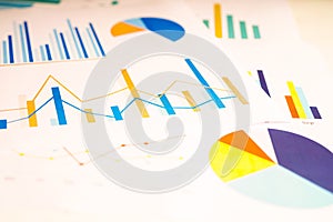 Charts Graphs paper. Financial development, Banking Account, Statistics, Investment Analytic research data economy, Stock exchange