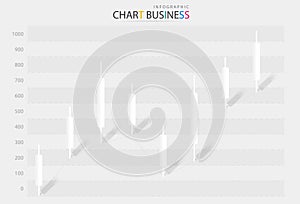 Charts infographic business paper cut.Statistic and modern graphical presentation data marketing