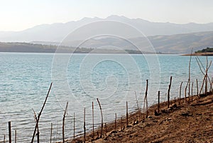 Charvak reservoir in Uzbekistan