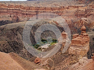 Charyn Canyon National Park. An area called the Valley of Castles