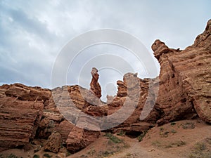 Charyn Canyon National Park. An area called the Valley of Castles