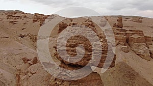 Charyn Canyon National Park. Unusual rocks of a part of the canyon called the Valley of Castles