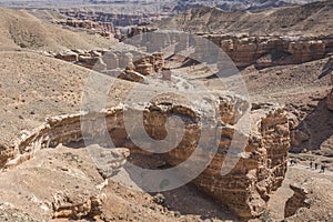 Charyn Canyon and the Valley of Castles, National park, Kazakhstan.