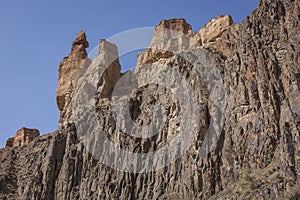 Charyn Canyon and the Valley of Castles, National park, Kazakhstan.