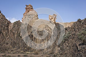 Charyn Canyon and the Valley of Castles, National park, Kazakhstan.