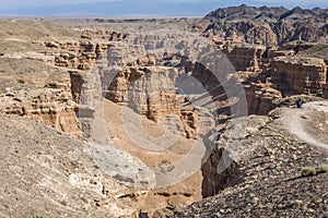 Charyn Canyon and the Valley of Castles, National park, Kazakhstan.