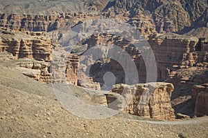 Charyn Canyon and the Valley of Castles, National park, Kazakhstan.