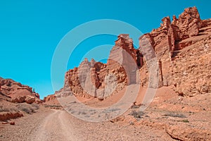 Charyn Canyon and the Valley of Castles, National park, Kazakhstan
