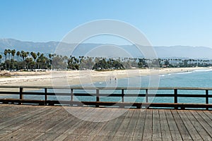 Chase Palm Park seen from Stearns Wharf in Santa Barbara